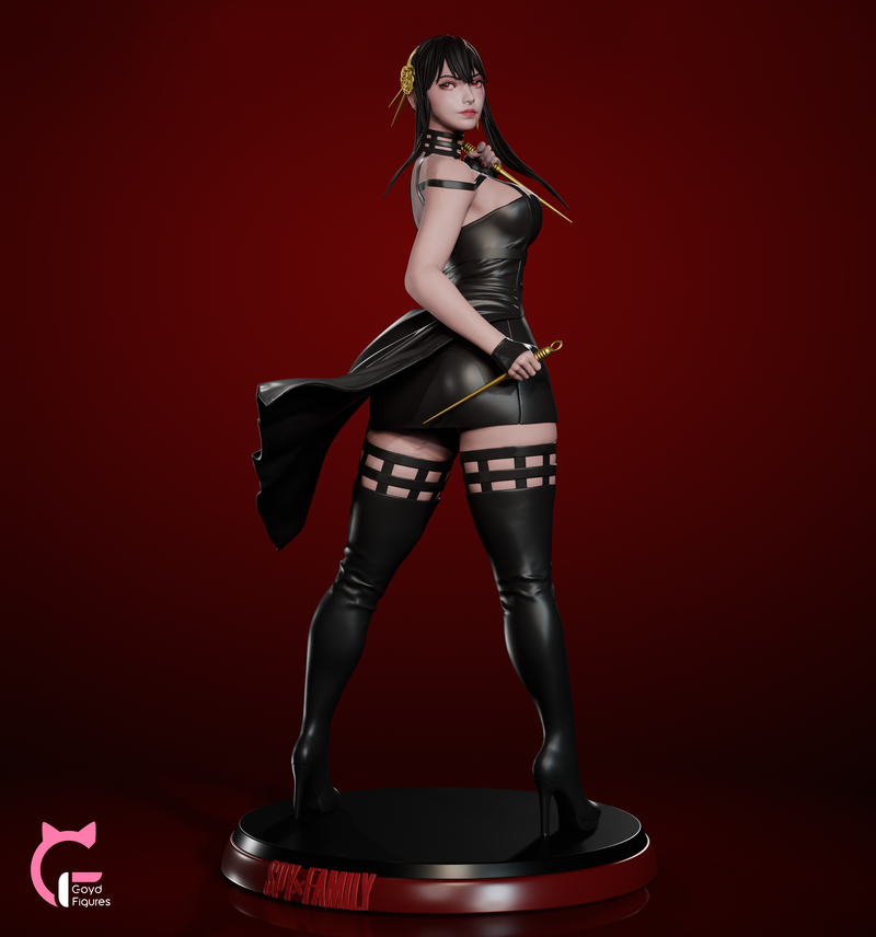 Yor | Pin-Up Statue Fan Art Miniature Unpainted | Goyd Figures