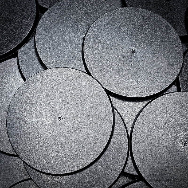 90mm Round Plain Plastic Bases