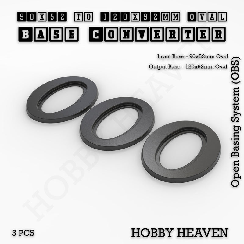 Oval To Oval Bases Size Converters 3d Print Full Range
