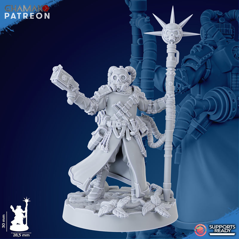 Trencher Psyker Korps Miniatures | Imperial Soldiers | Grimdark Proxy Miniature | Ghamak