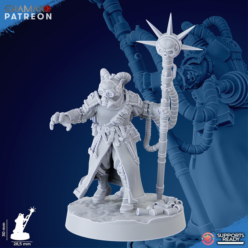 Trencher Psyker Korps Miniatures | Imperial Soldiers | Grimdark Proxy Miniature | Ghamak