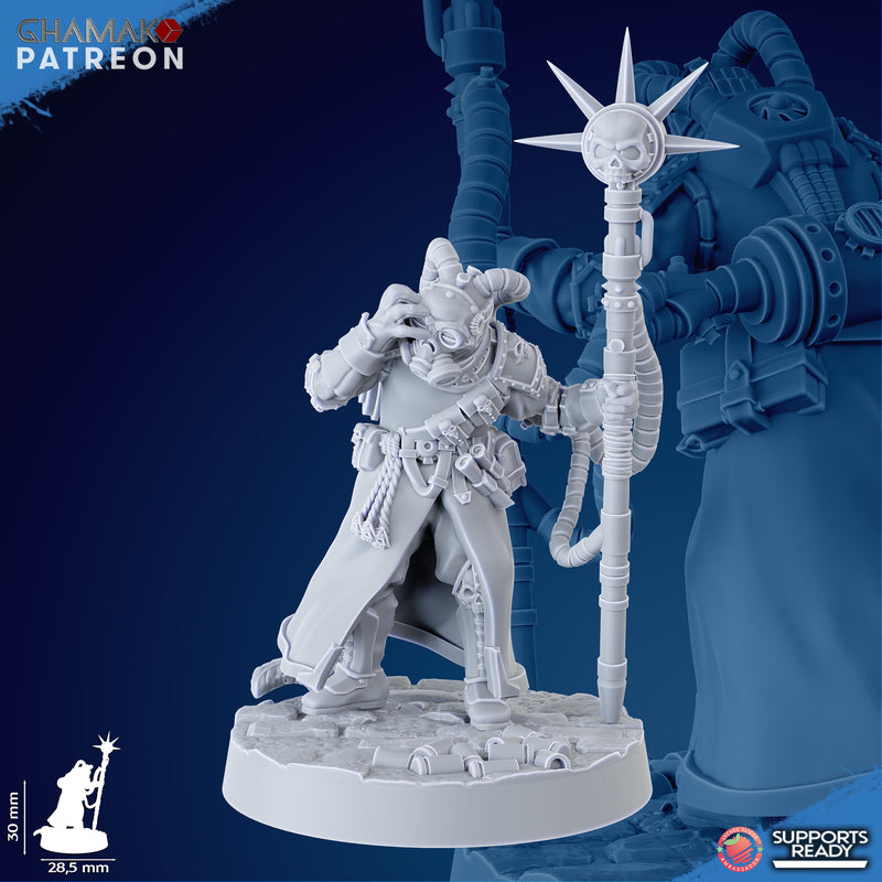 Trencher Psyker Korps Miniatures | Imperial Soldiers | Grimdark Proxy Miniature | Ghamak