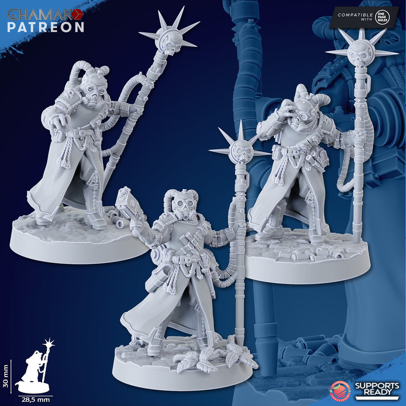 Trencher Psyker Korps Miniatures | Imperial Soldiers | Grimdark Proxy Miniature | Ghamak