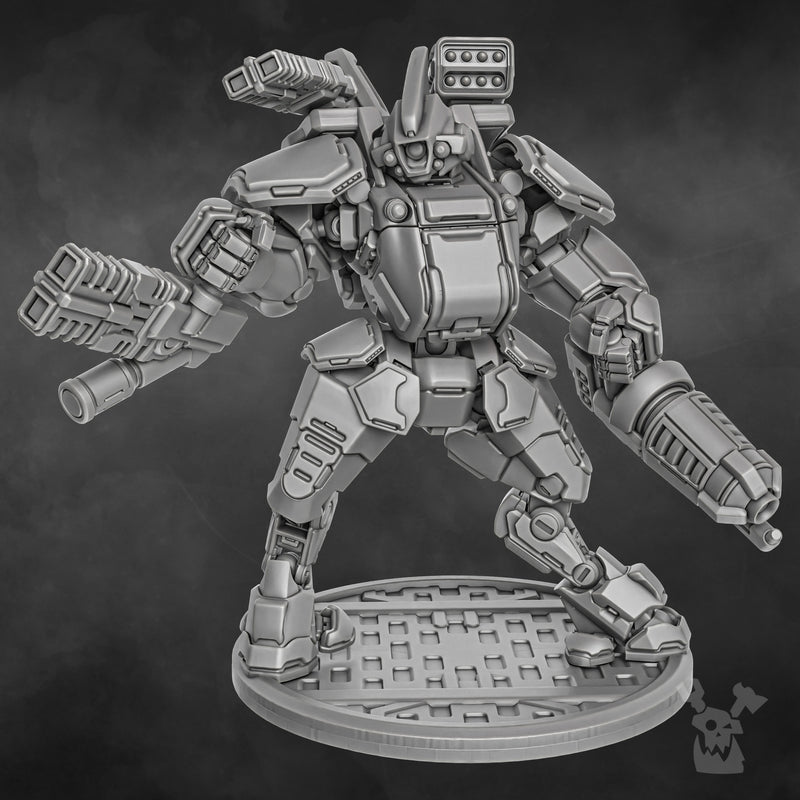 Blitz Mech Suit Miniatures | Greater Good | Sci-Fi Grimdark Wargaming Miniature 28mm 32mm