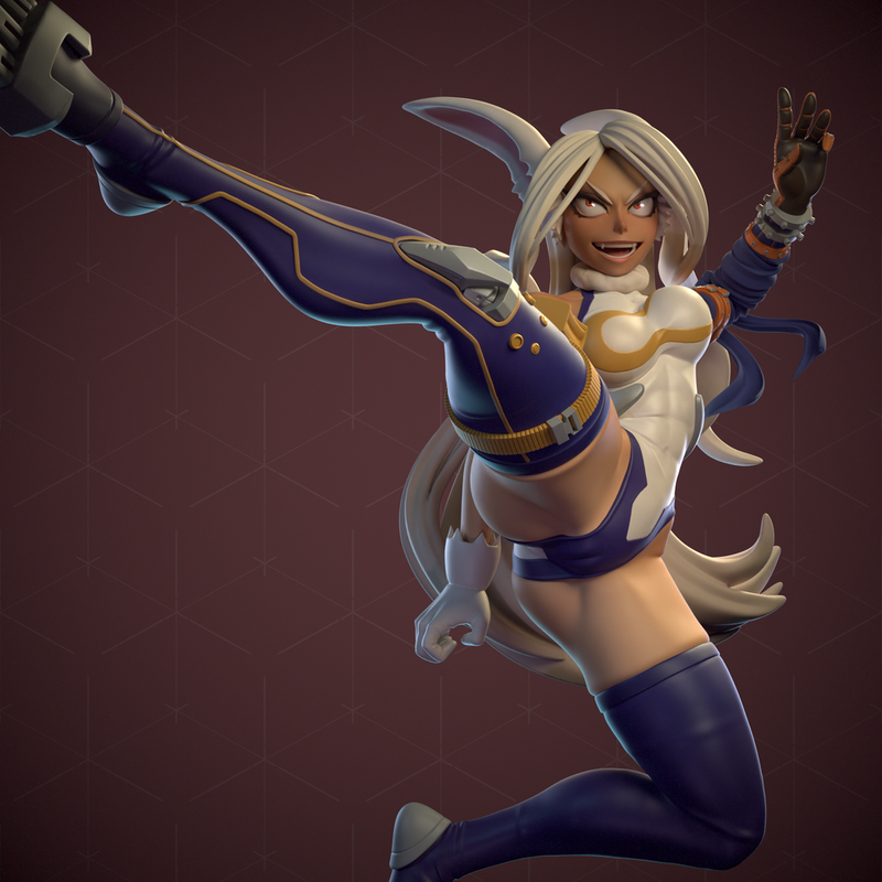 Rabbit Hero | Pin-Up Statue Fan Art Miniature Unpainted | Dinamuu3D