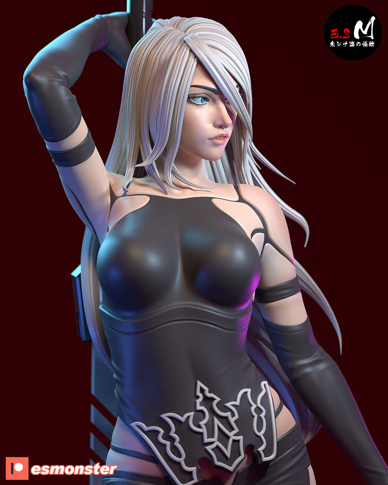 A2 | Pin-Up Statue Fan Art Miniature Unpainted | E.S Monster