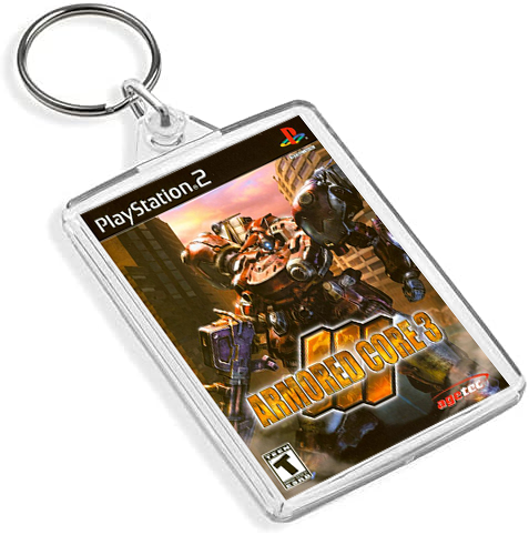 Retro Gaming Box Art Keyring - Gen VI P2 Console Style (Titles A-G)