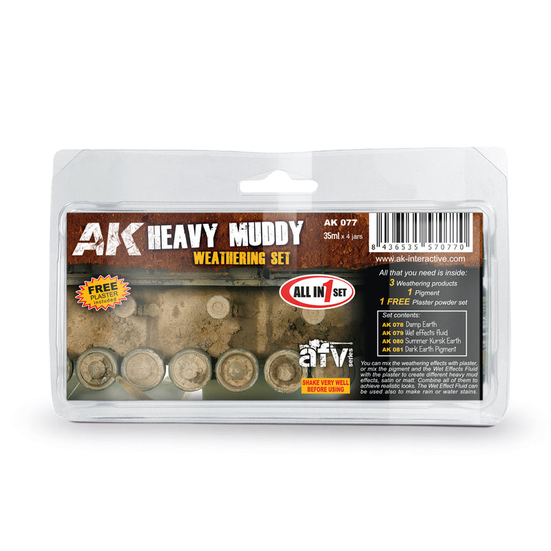 AK Interactive - Heavy Muddy Set (AK077)