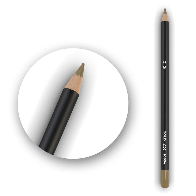 AK Interactive Watercolor Pencil Gold (AK10034)