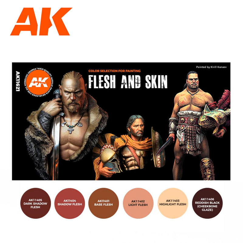 AK Interactive - Flesh and Skin Colors 3G (AK11621)