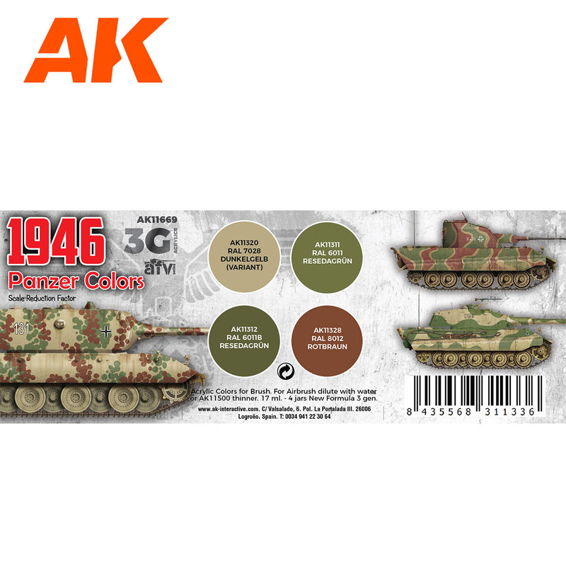 AK Interactive - Panzer Colors 1946 3G (AK11669)
