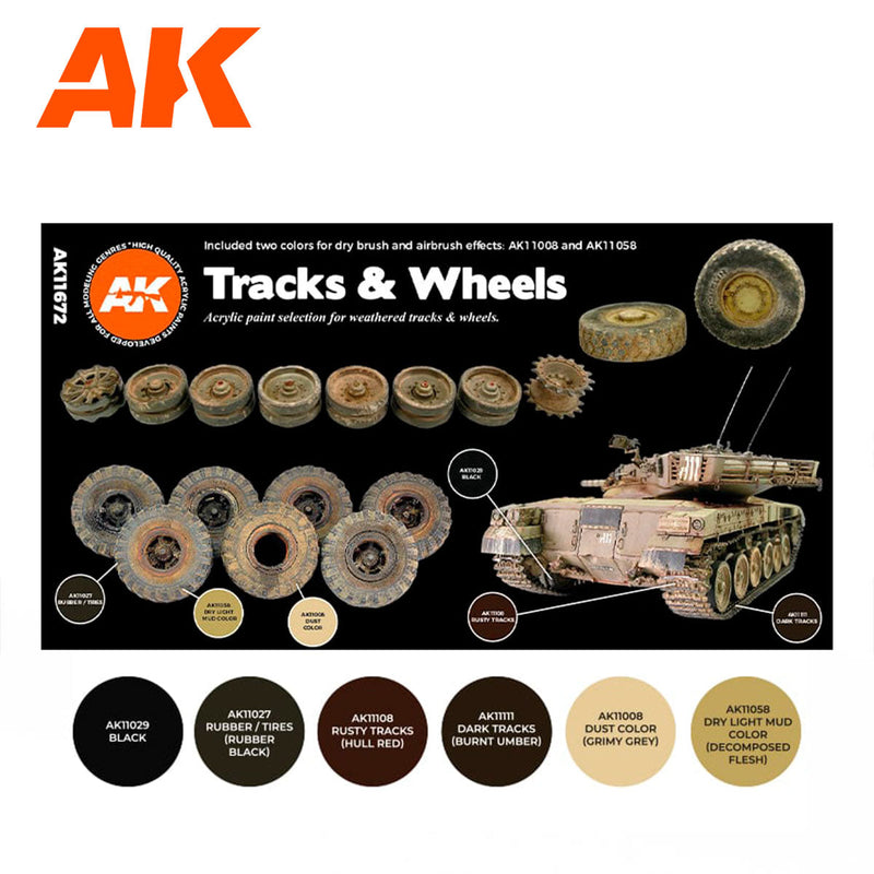 AK Interactive - Tracks and Wheels (AK11672)