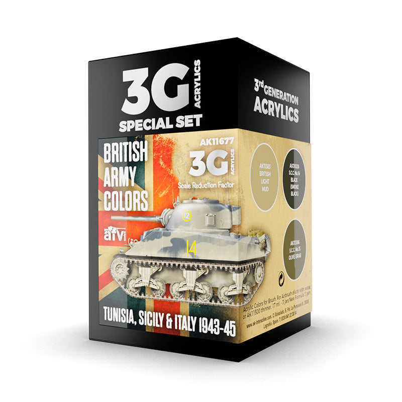 AK Interactive - British Army Colors Tunisia, Sicily & Italy 1943-45 (AK11677)