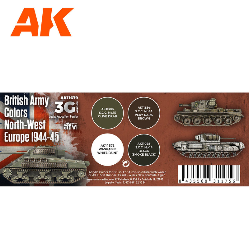 AK Interactive - British Army Colors North-West Europe 1944-45 (AK11679)
