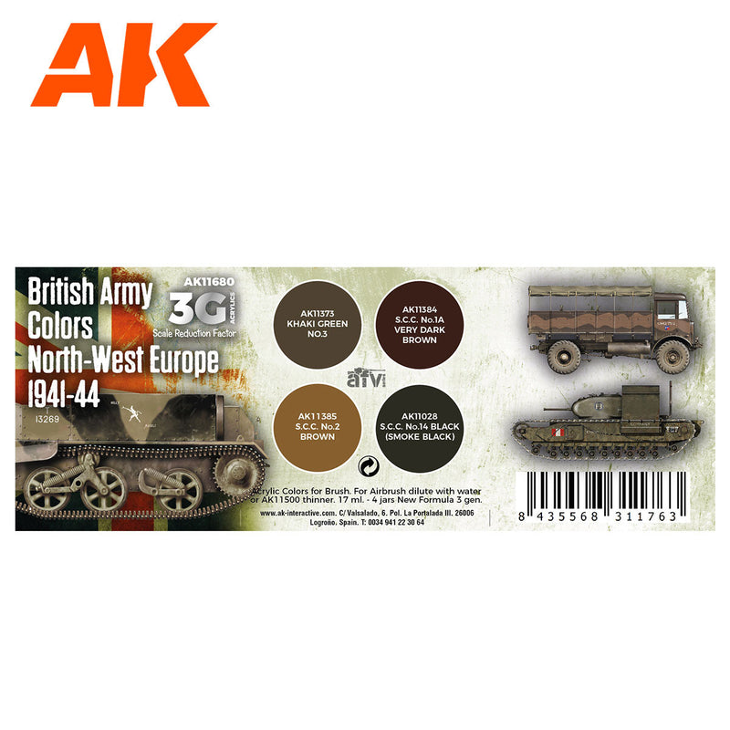 AK Interactive - British Army Colors Europe 1941-44 (AK11680)