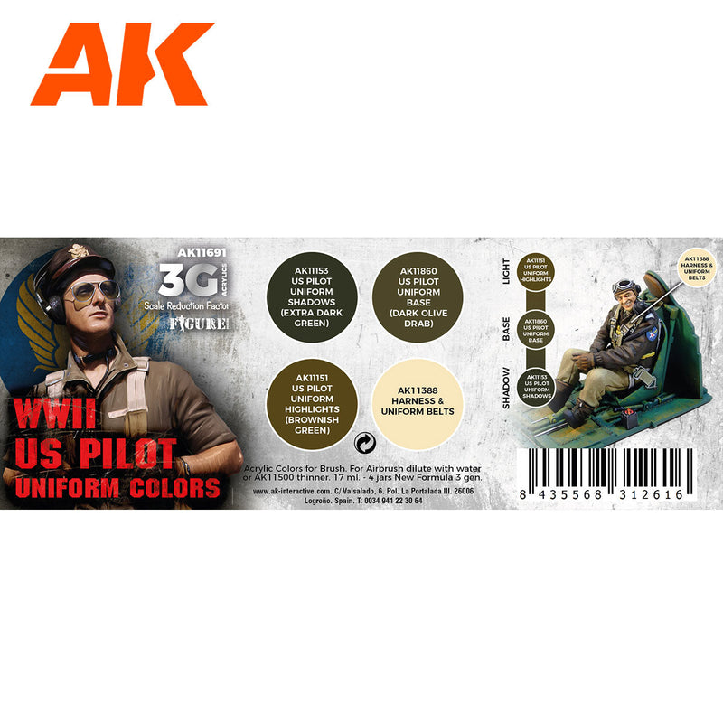 AK Interactive - WWII US Uniform Colors 3G (AK11691)