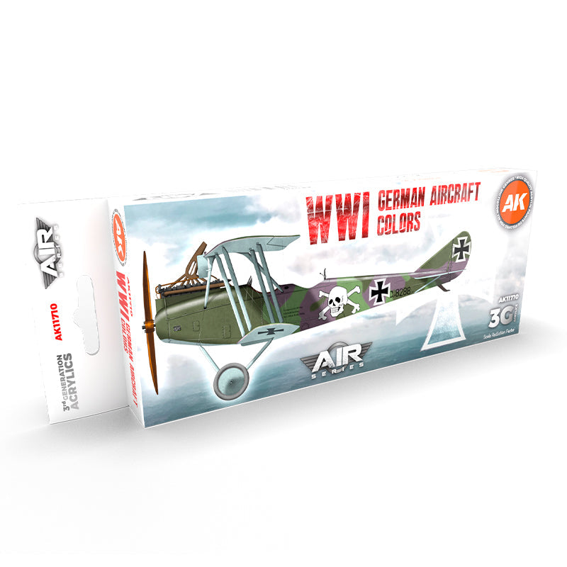AK Interactive - WWI German Aircraft Colors Set 3G (AK11710)