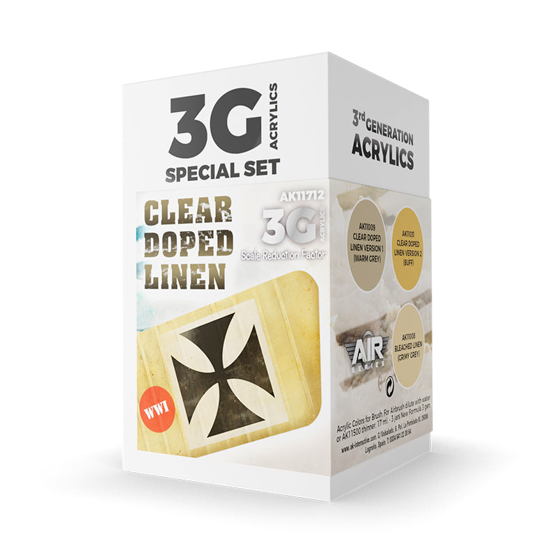 AK Interactive - Clear Doped Linen Set 3G (AK11712)