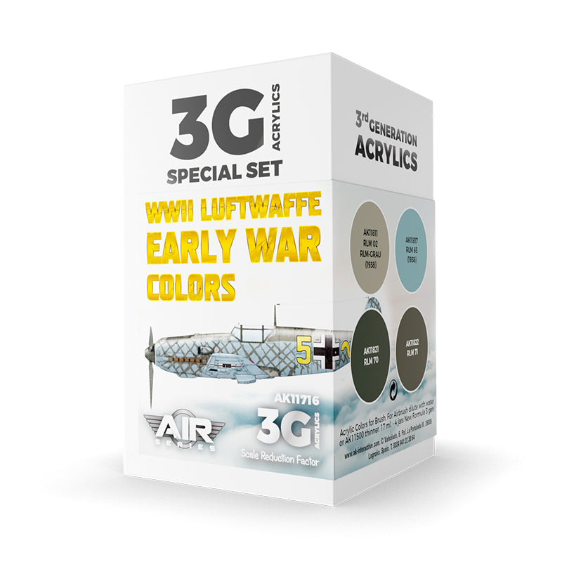 AK Interactive - WWII Luftwaffe Early War Colors Set 3G (AK11716)