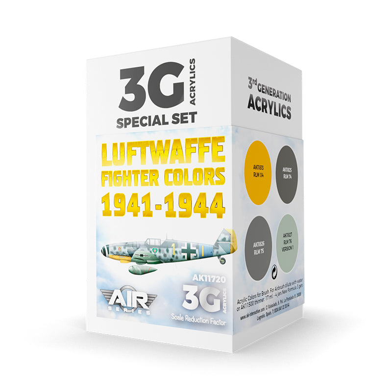 AK Interactive - Luftwaffe Fighter Colors 1941-1944 Set 3G (AK11720)