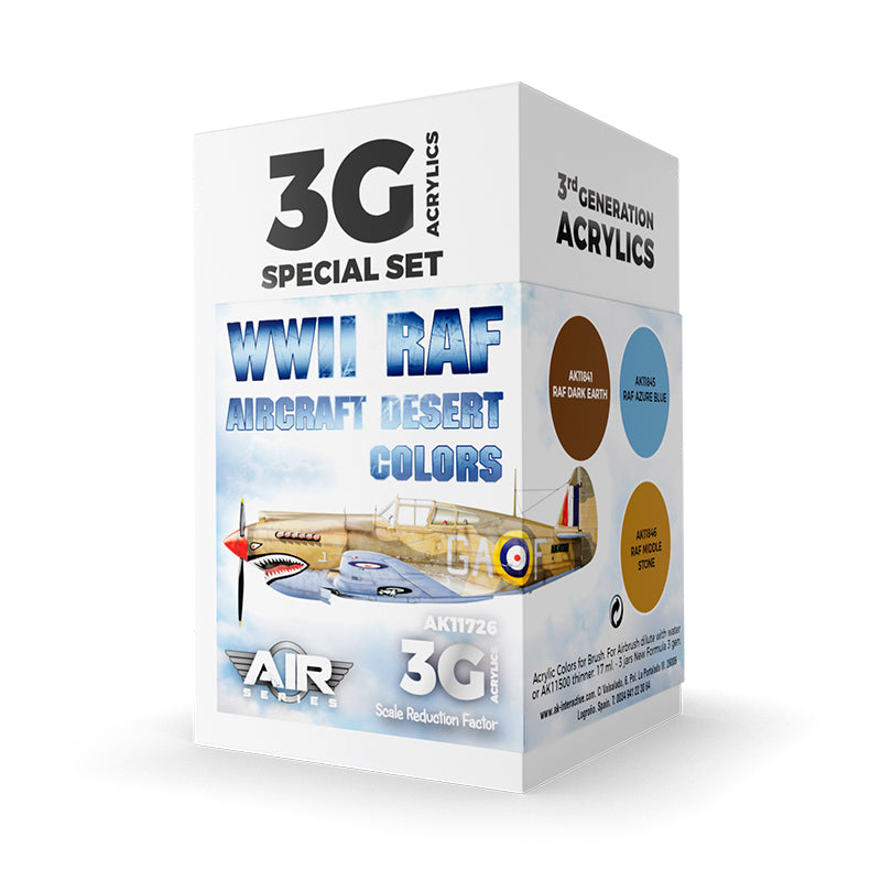 AK Interactive - WWII RAF Aircraft Desert Colors Set 3G