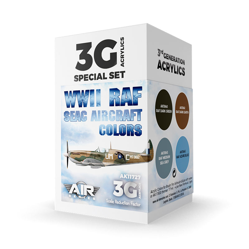 AK Interactive - WWII RAF SEAC Aircraft Colors Set 3G (AK11727)