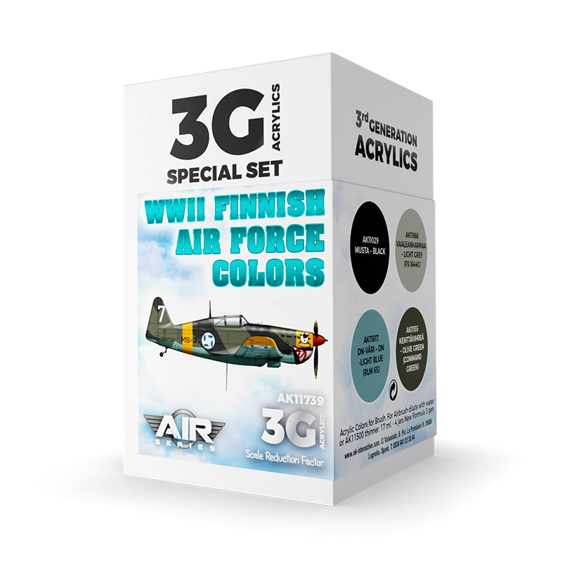 AK Interactive - WWII Finnish Air Force Colors Set 3G (AK11739)