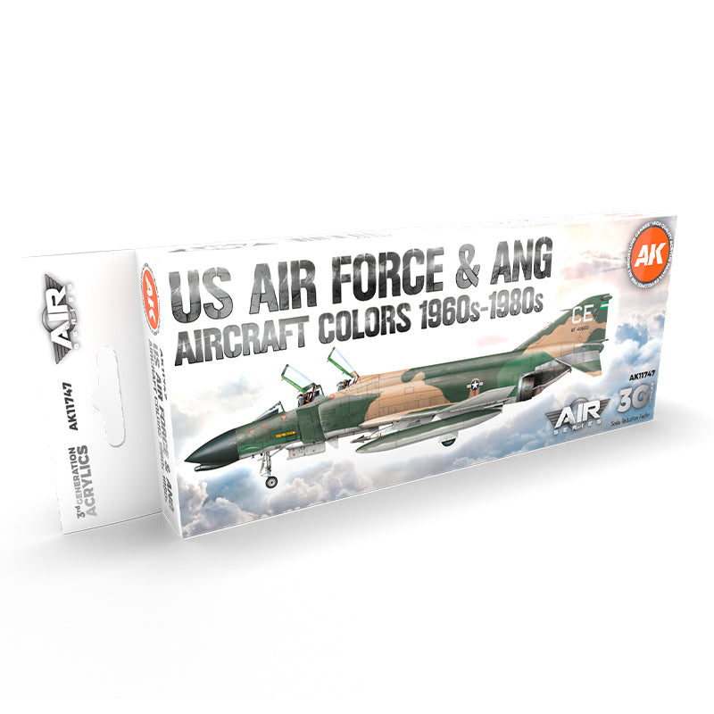 AK Interactive - US Air Force & Ang Aircraft 1960S-1980S Set 3G (AK11747)