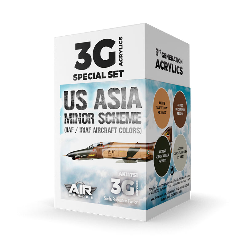 AK Interactive - US Asia Minor Scheme (IIAF/IRIAF Aircraft) Set 3G (AK11751)