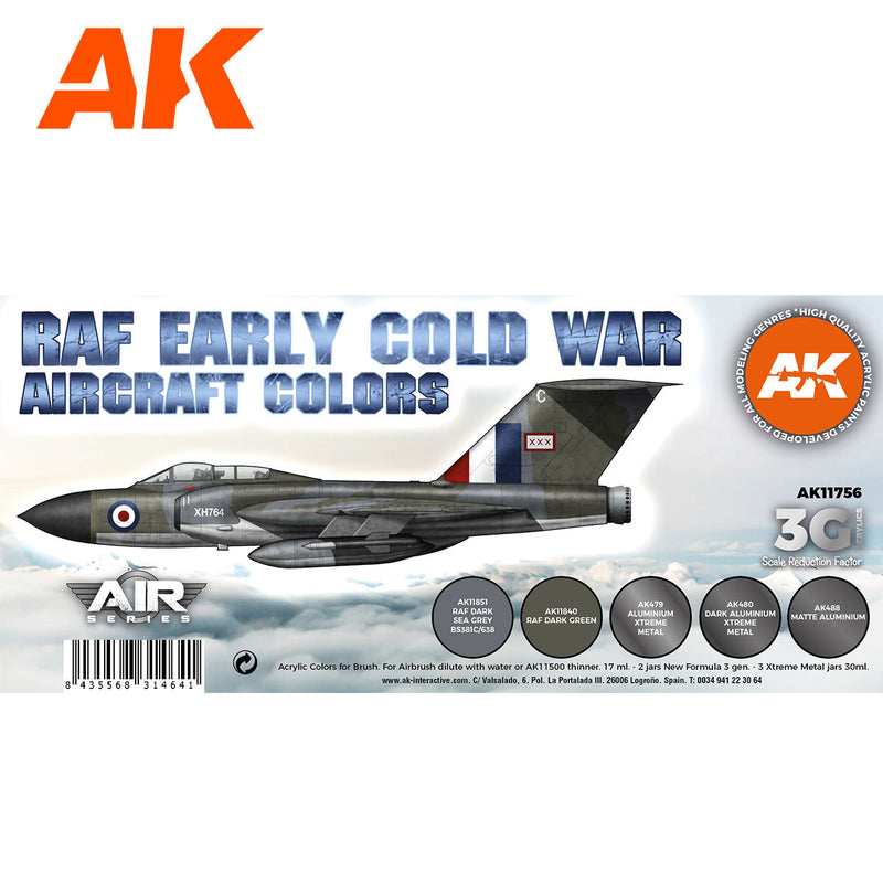 AK Interactive - Early Cold War Raf Aircraft Colors Set 3G (AK11756)