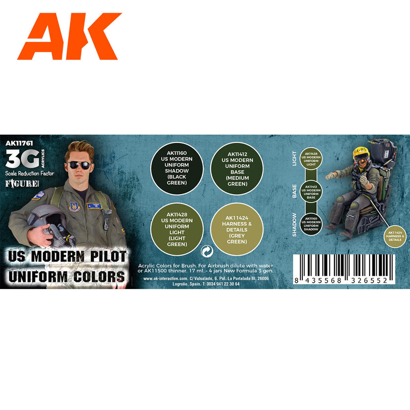 AK Interactive - Us Modern Pilot Uniform Colors 3G