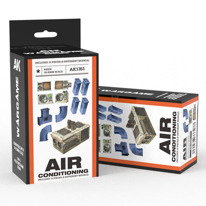 AK Interactive Air Conditioning Wargame Set (Resin 30-35mm) (AK1351)