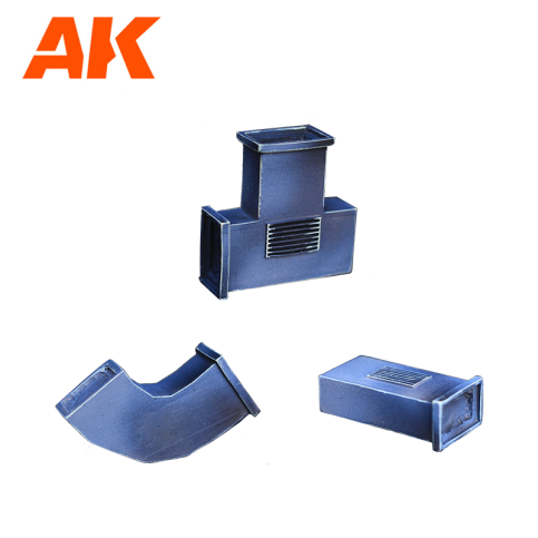 AK Interactive Air Conditioning Wargame Set (Resin 30-35mm) (AK1351)