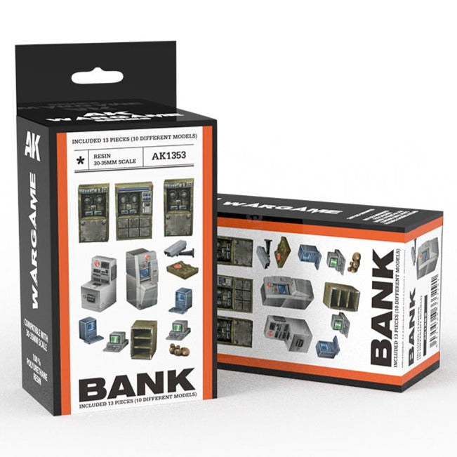 AK Interactive Bank Wargame Set (Resin 30-35mm) (AK1353)