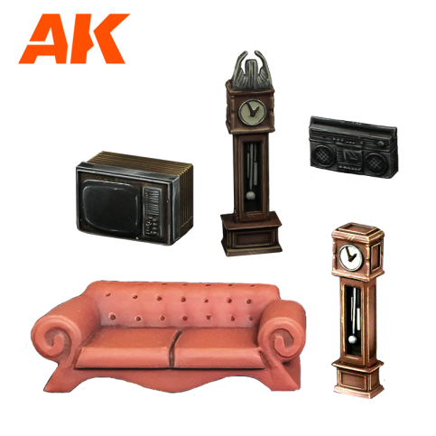 AK Interactive Living Room Wargame Set (Resin 30-35mm) (AK1358)