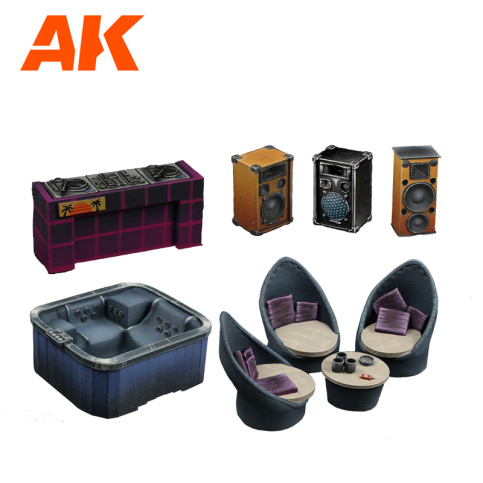 AK Interactive Party Time Wargame Set (Resin 30-35mm) (AK1359)