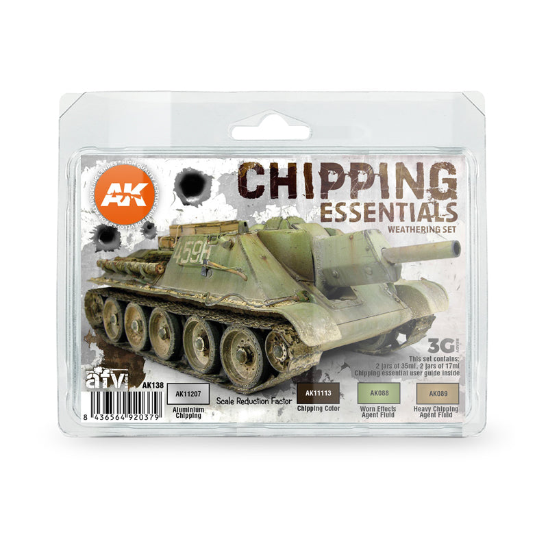 AK Interactive - Chipping Essentials Weathering Set (AK138)