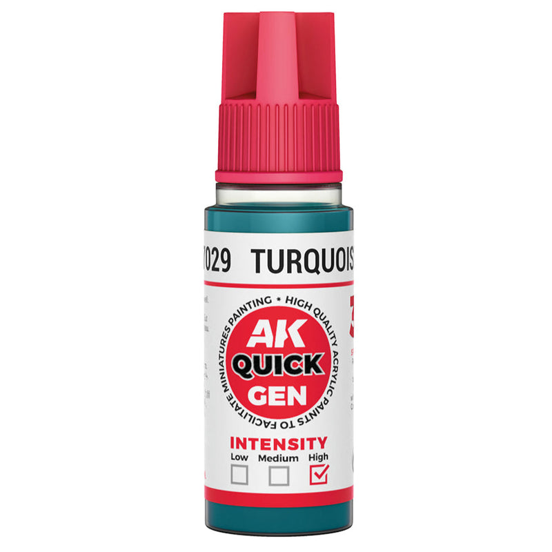 AK Interactive Quick Gen - Turquoise Blue 18ml AK17029