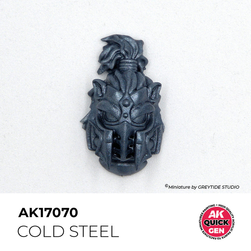 AK Interactive Quick Gen - Cold Steel 18ml AK17070