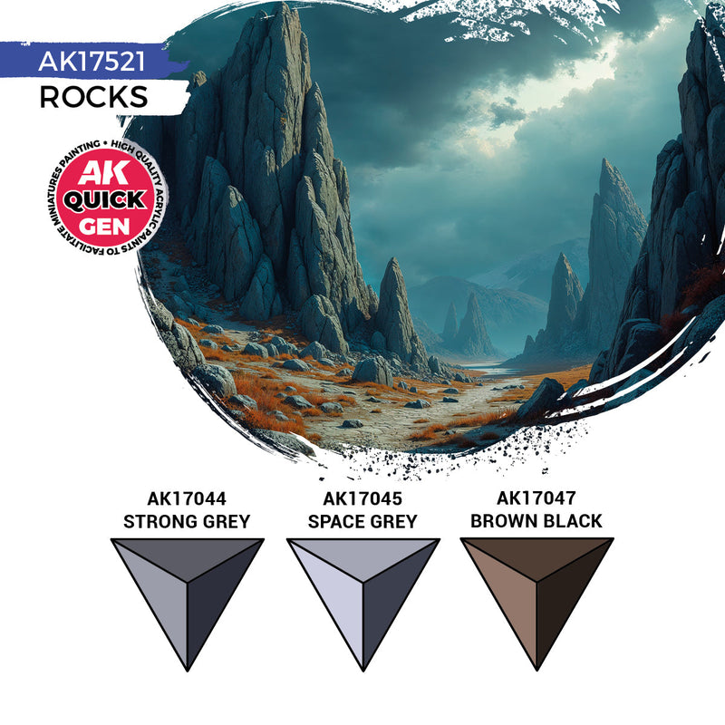 AK Interactive Quick Gen Set - Rocks (AK17521)