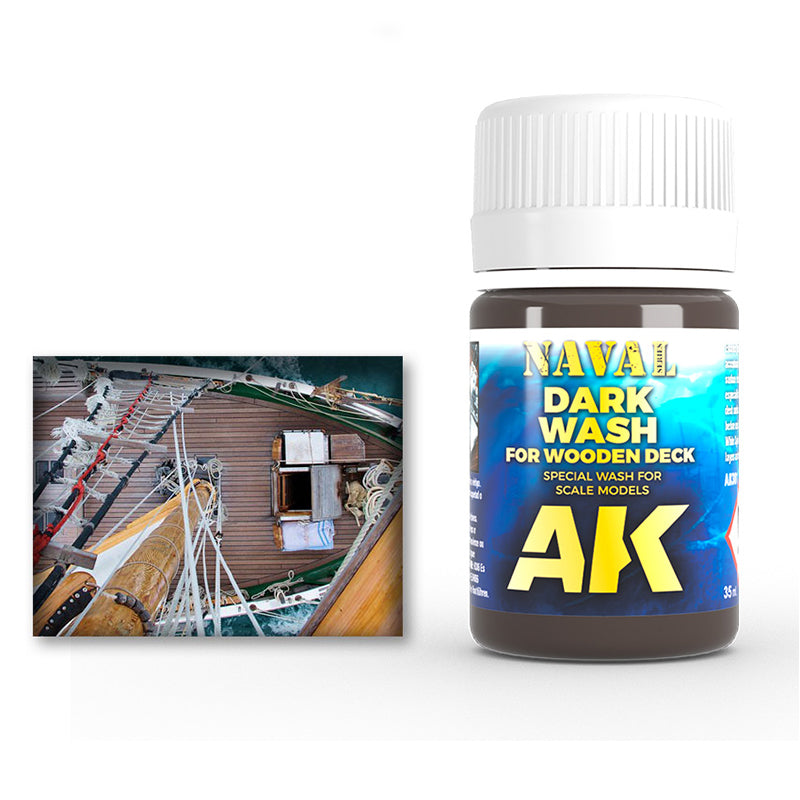 AK Interactive - Dark Wash for Wood Decks (AK301)