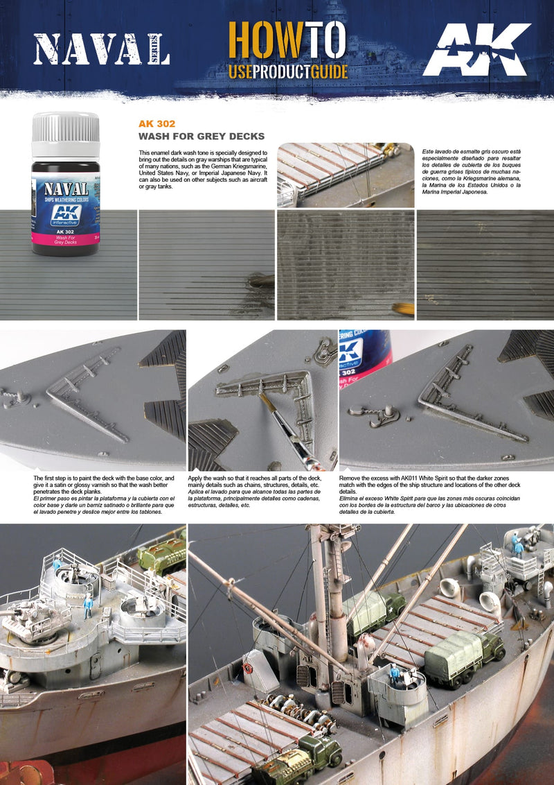 AK Interactive - Wash for Grey Decks (AK302)