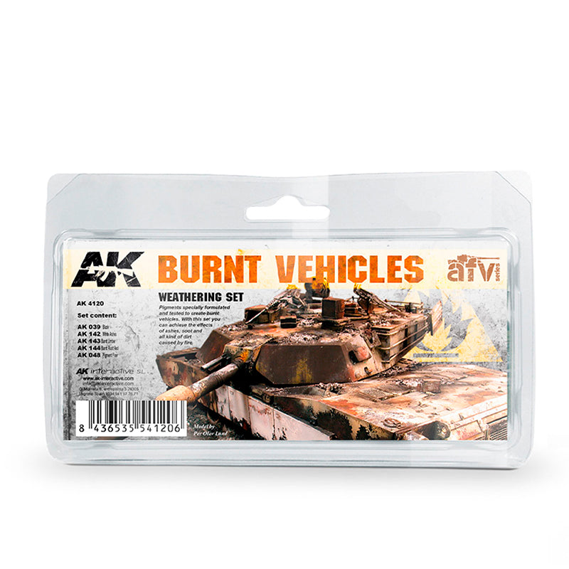 AK Interactive - Burnt Vehicles Set (AK4120)