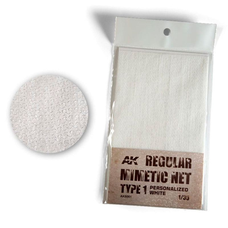 AK Interactive Regular Mimetic Net Type 1 Personalised White (AK8061)