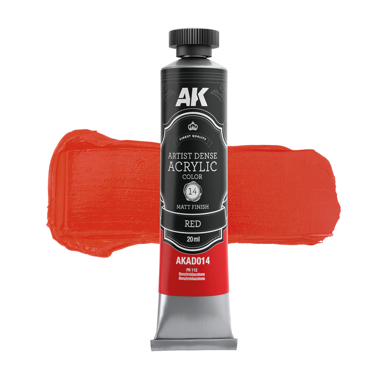 AK Interactive Dense Acrylic Red (AKAD014)