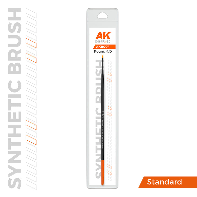 AK Interactive SYNTHETIC BRUSH - ROUND 4/0 (AKB004)