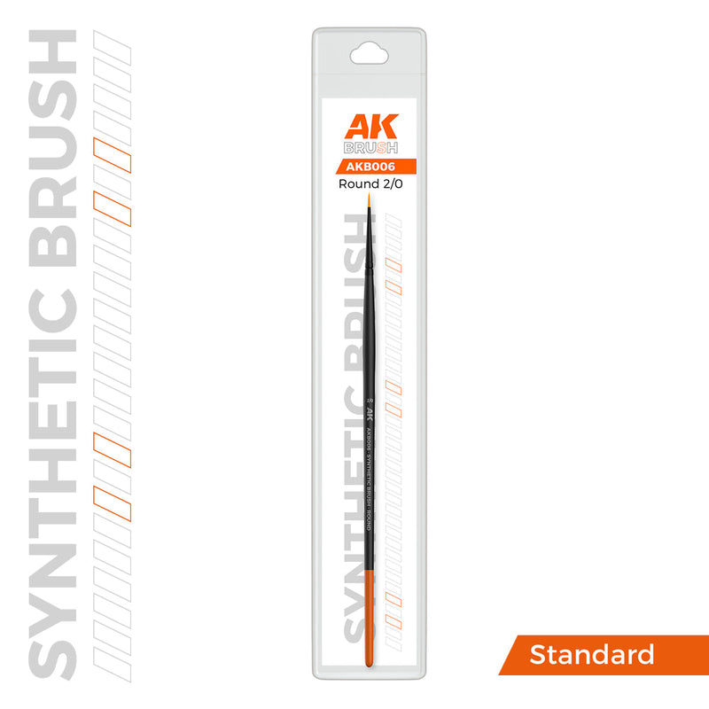 AK Interactive SYNTHETIC BRUSH - ROUND 2/0 (AKB006)