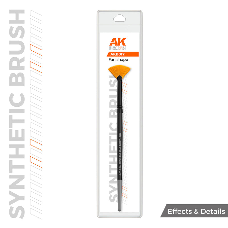 AK Interactive SYNTHETIC BRUSH - FAN SHAPE (AKB017)