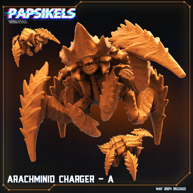 Arachminid Charger A | Democracy Troopers Bugs and Bots | Sci-Fi Miniature | Papsikels