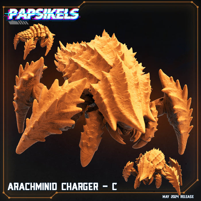 Arachminid Charger C | Democracy Troopers Bugs and Bots | Sci-Fi Miniature | Papsikels